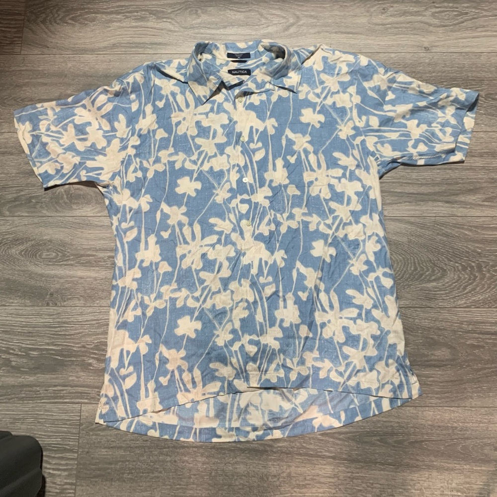 Nautica silk Hawaiian shirt